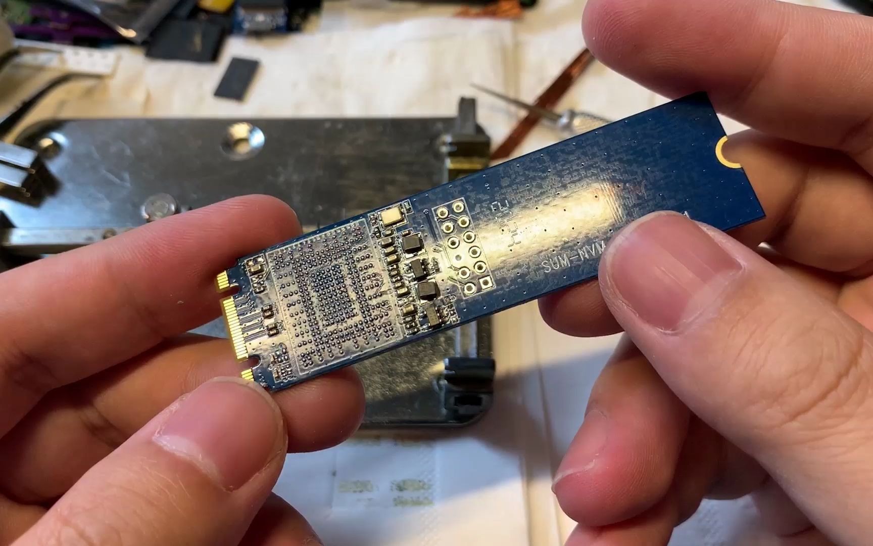 网友的三星pm971固态不认盘 转手3次做数据恢复 被我狠狠的薅羊毛