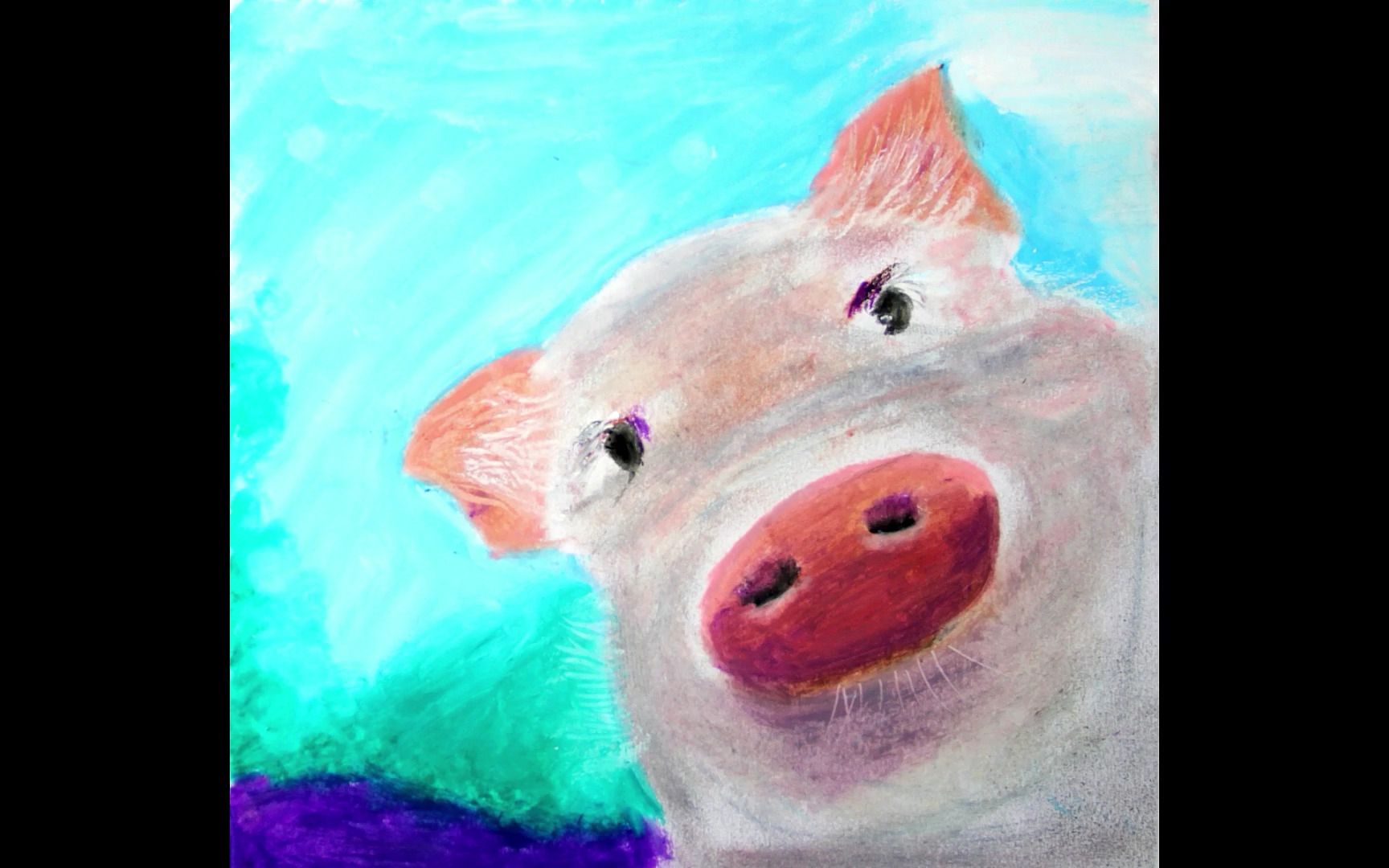 油画棒 - 小猪胖乎乎