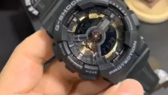 卡西欧G110黑玫瑰金手表