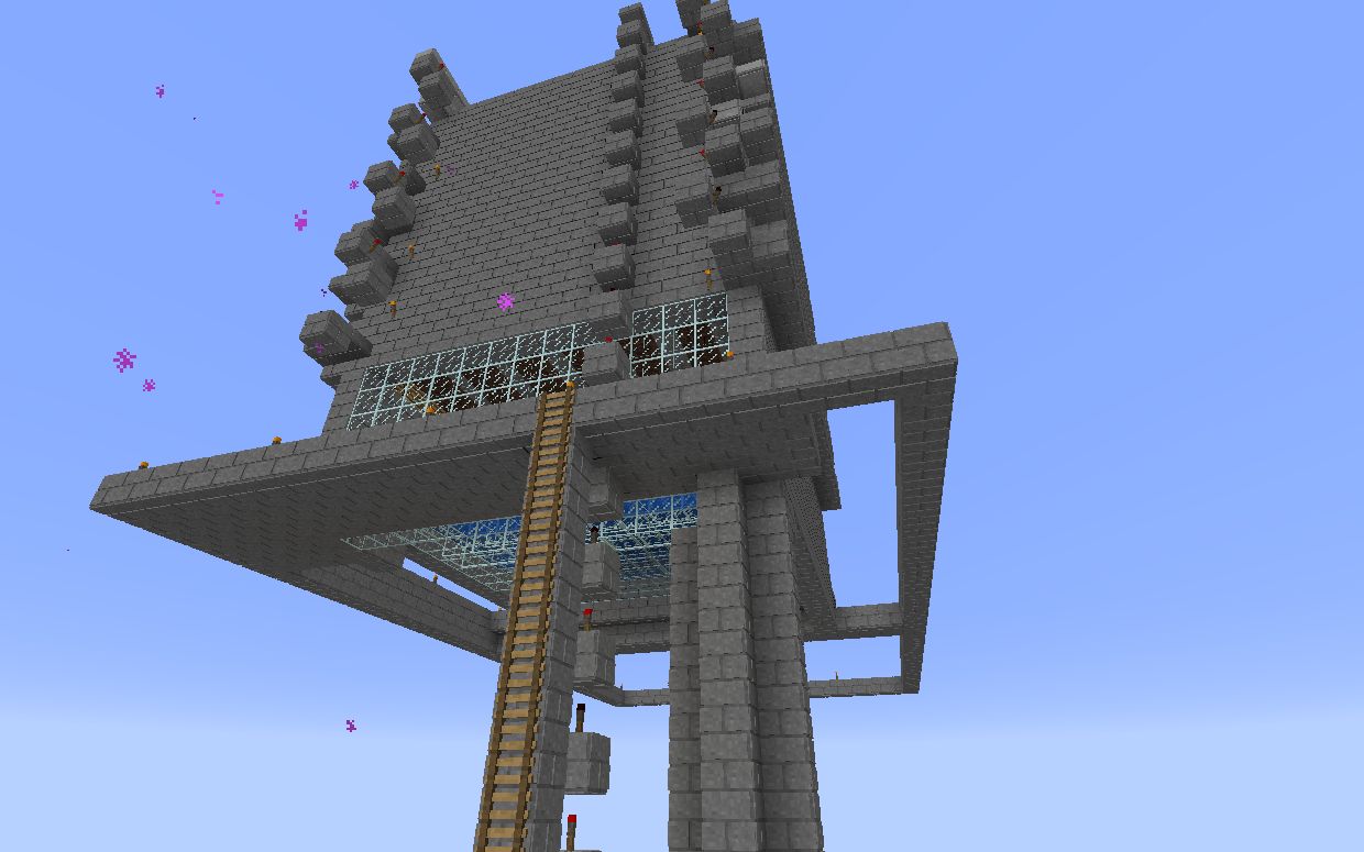 《我的世界》从零开始的肝帝生存ep.7 高空红石刷怪塔完工