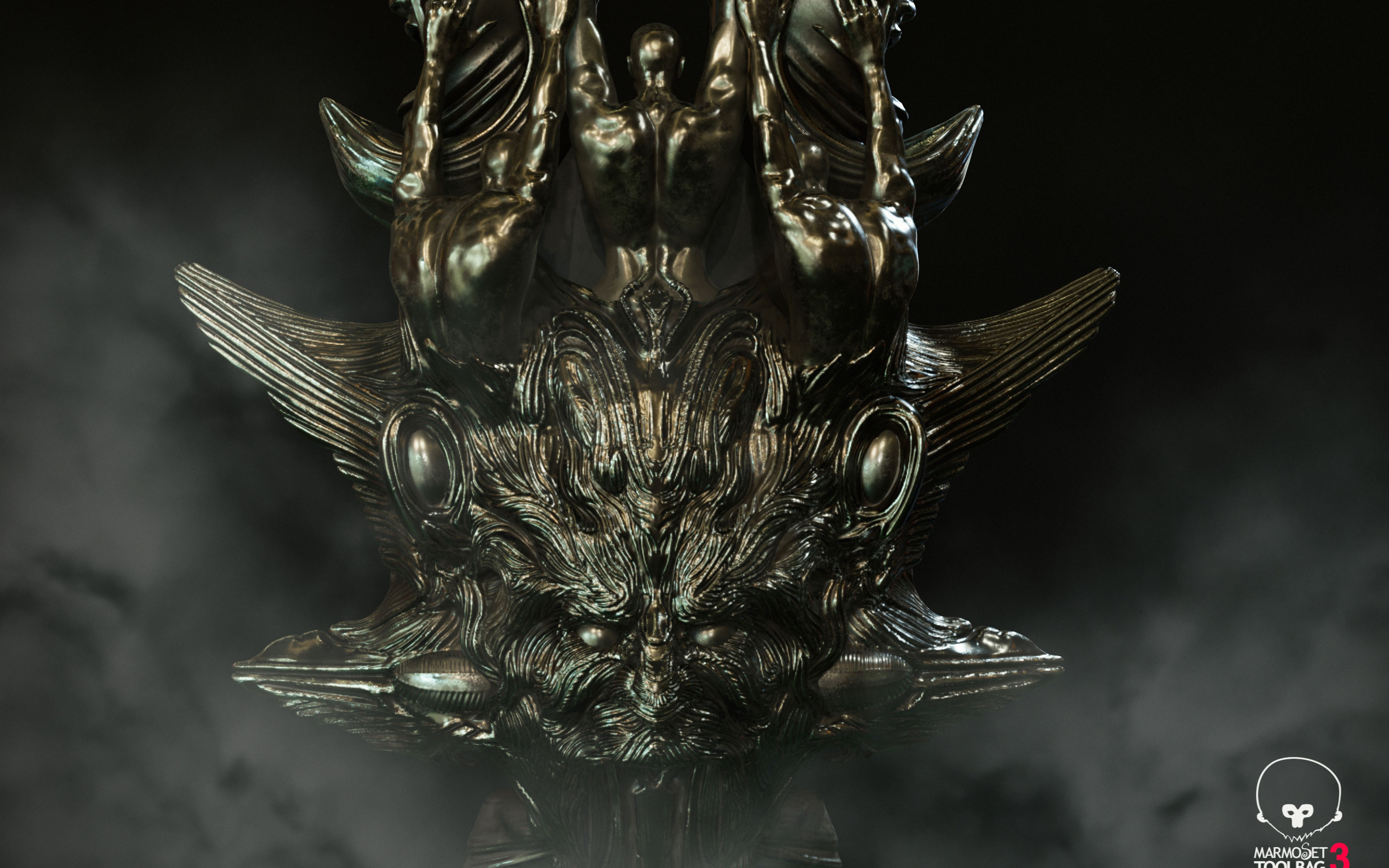 bladeofolympus个人作品八猴渲染展示贴图使用sp制作