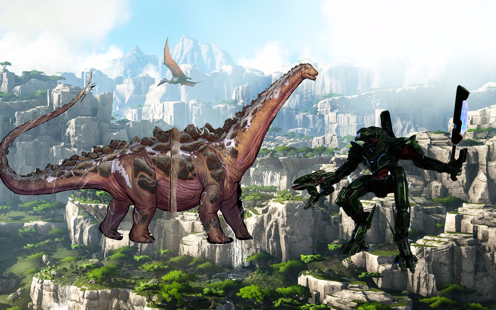 方舟valguero:教你用机甲训泰坦!真训哦!