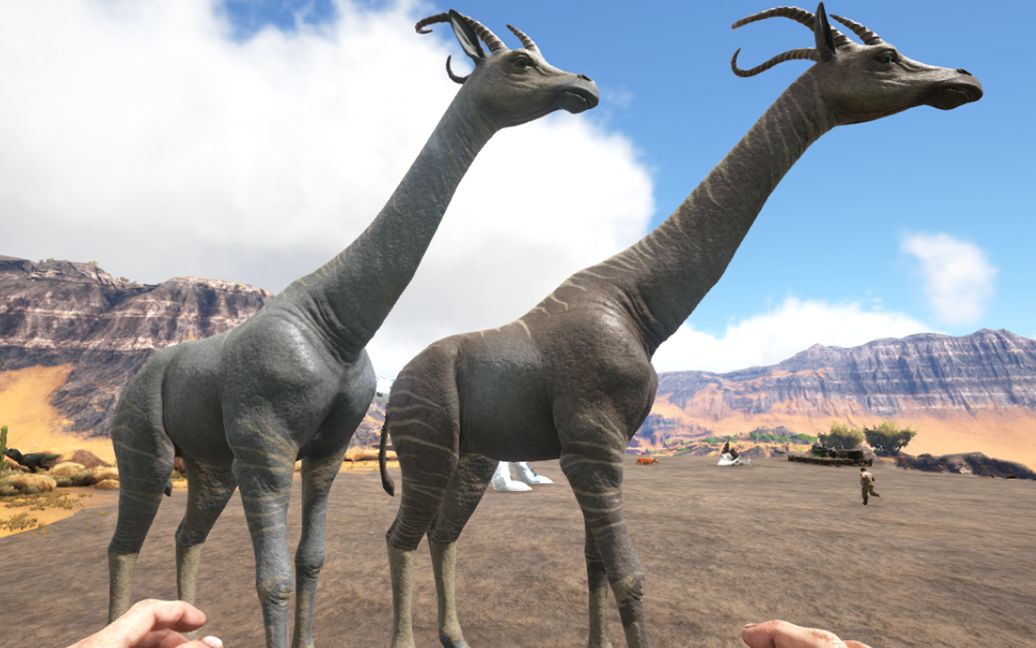 方舟生存进化起源 10 长颈鹿生了个小宝宝还蛮可爱的