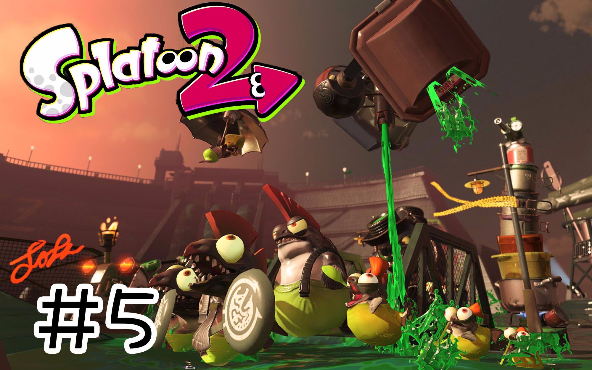 匿名splatoon2喷射战士2日常打工5