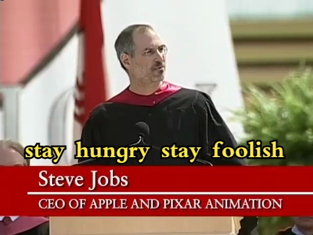 史蒂夫ⷤ𙔥𘃦–ﮐ‹(Steve Jobs)2005年斯坦福大学毕业典礼演讲 | stay hungry stay foolish哔哩哔哩bilibili