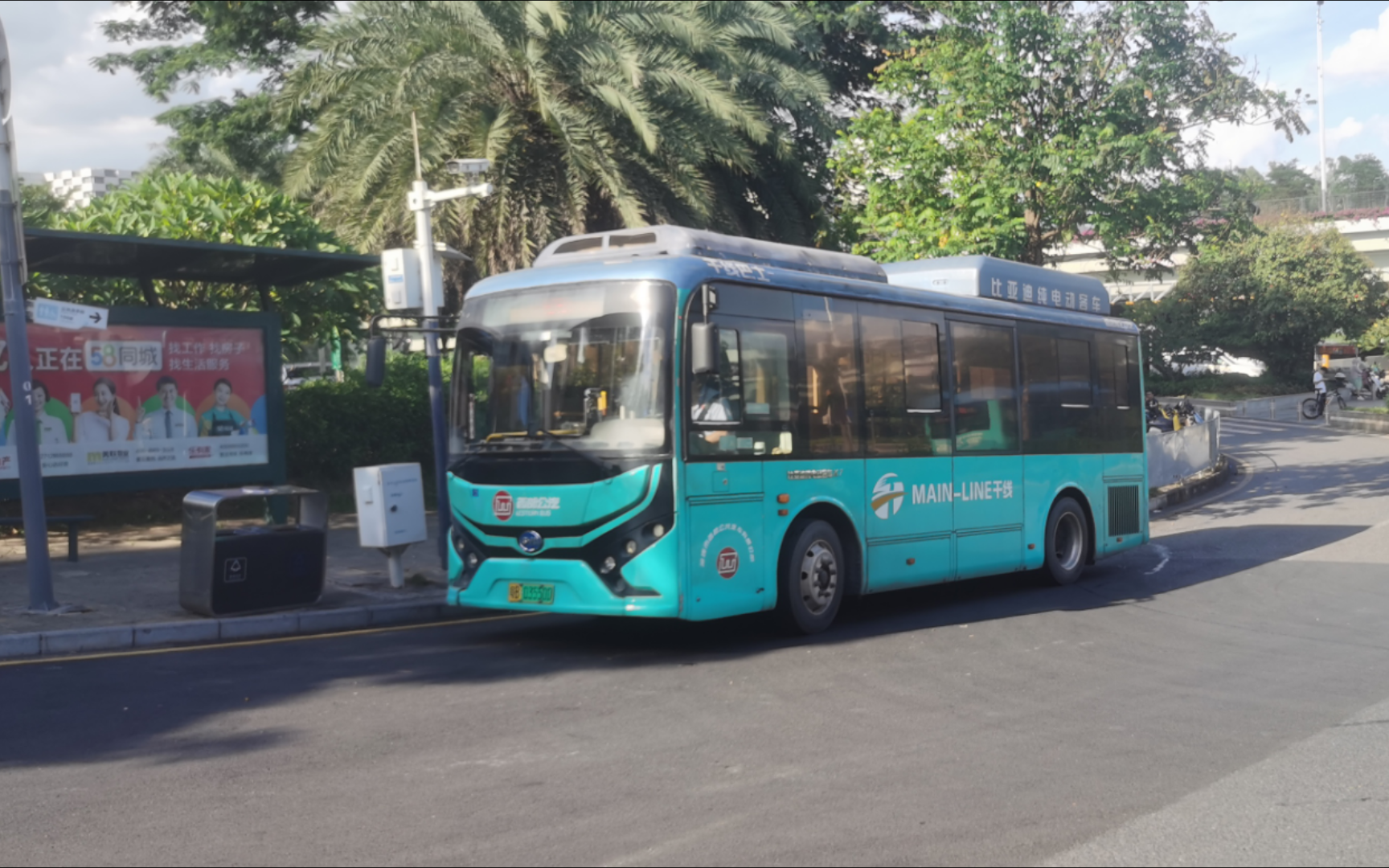 (双方向区间)深圳西部公汽m258路比亚迪byd6810lzev(k7)后排乘坐记录