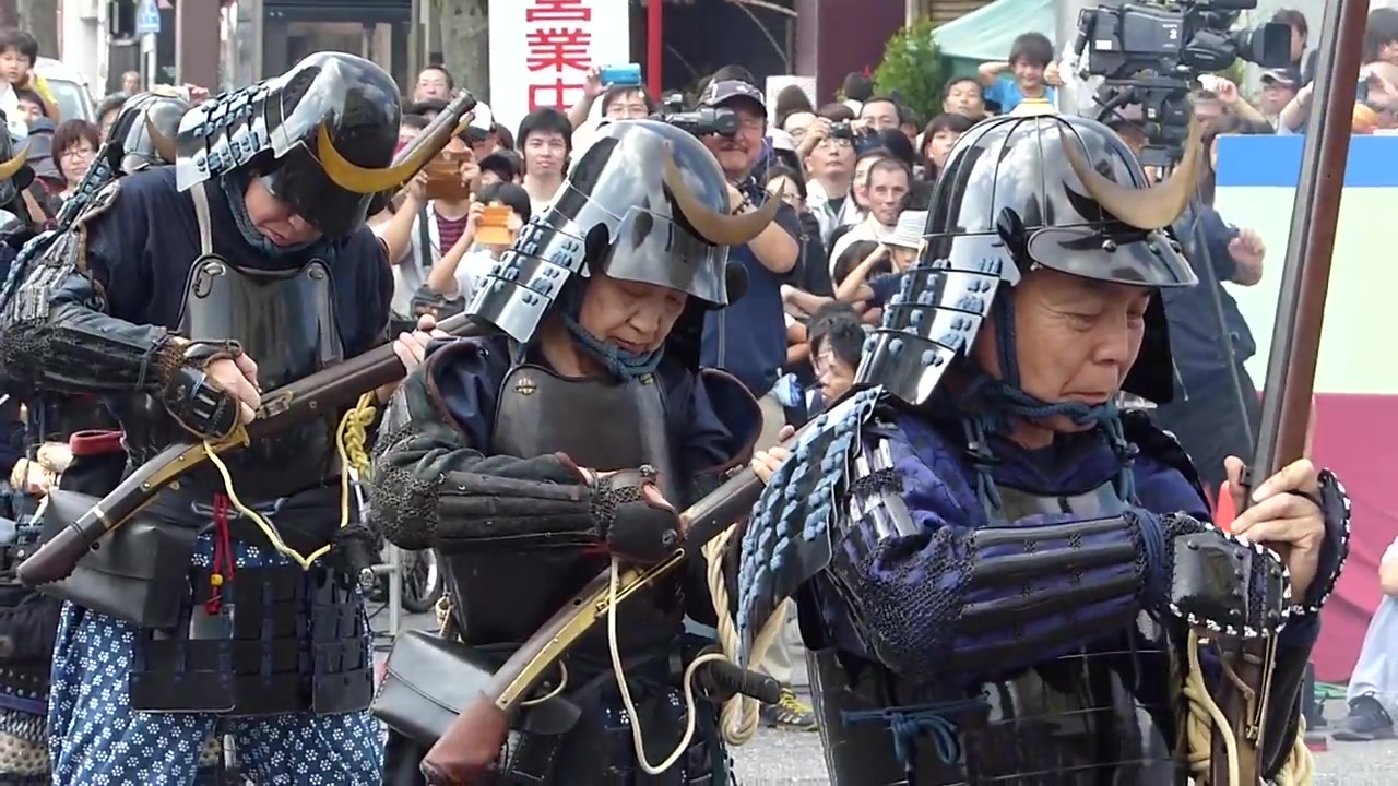 [图]日本铁炮武士表演活动