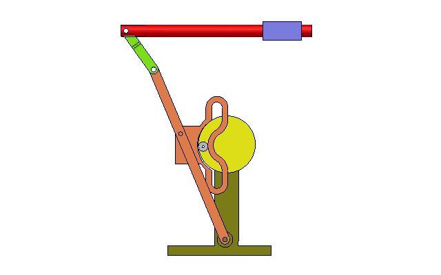 502 可实现单侧停歇的摆动导杆机构_哔哩哔哩_bilibili