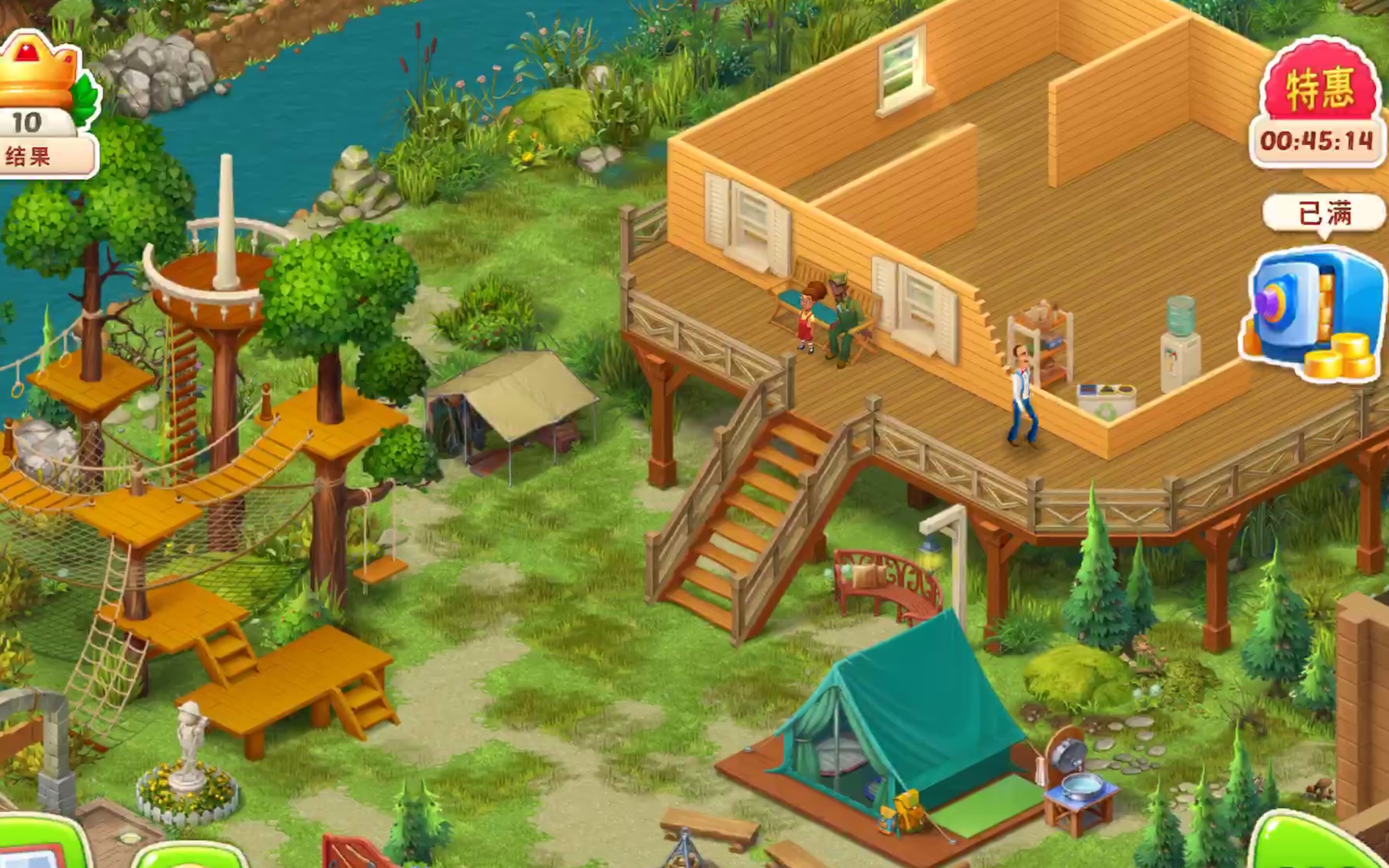 【奥斯汀艰难修家之旅】《梦幻家园》湖滨别墅第二部分野营木屋第3天