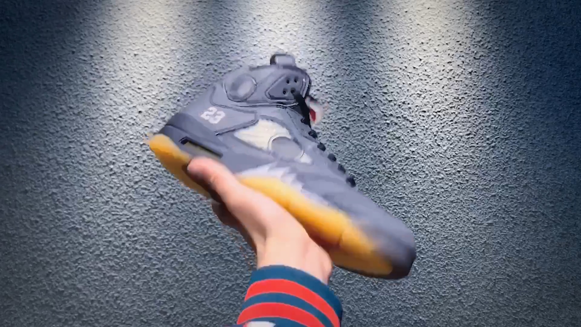 off-white x air jordan 5 aj5黑蝉翼