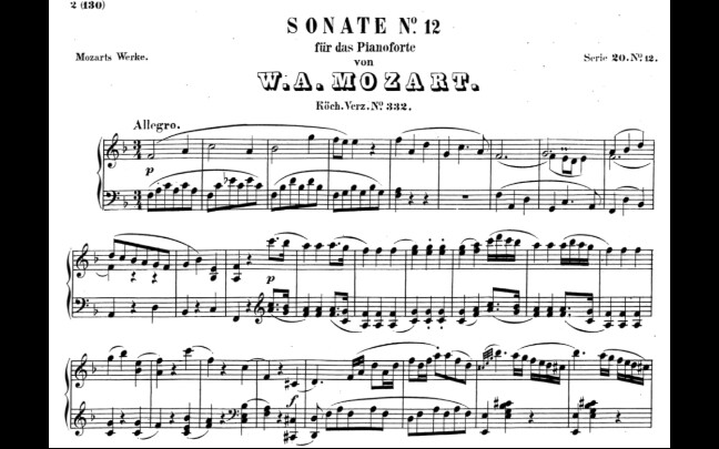 [图]【莫扎特/曲谱同步】F大调第十二钢琴奏鸣曲 K.332/330k