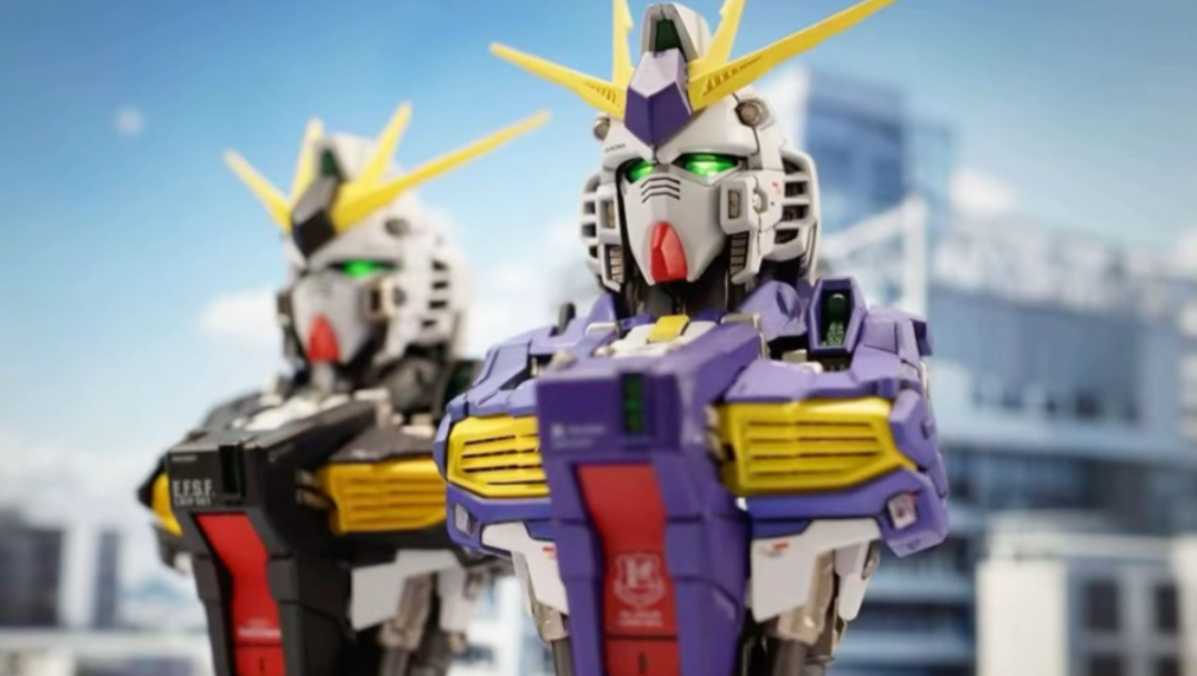 牛高达/福冈牛配色/高达胸像扭蛋丙烯喷涂