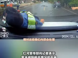 Скачать видео: 云南一交通执法人员跳上引擎盖拦车？交通运输局：已处理