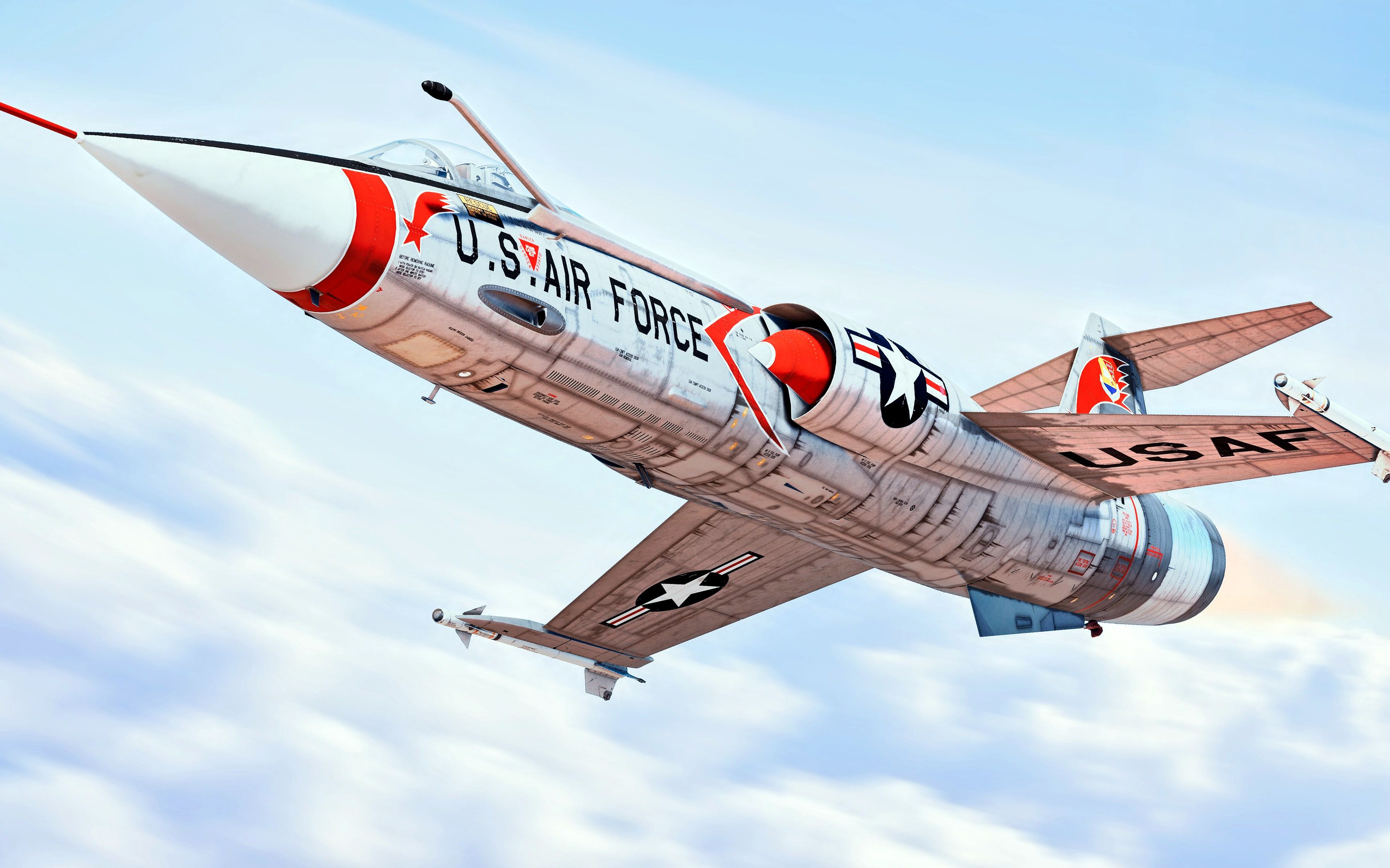 【流星出品】f-104s.asa星战士 看那aim-9l的优美轨迹【战争雷霆】