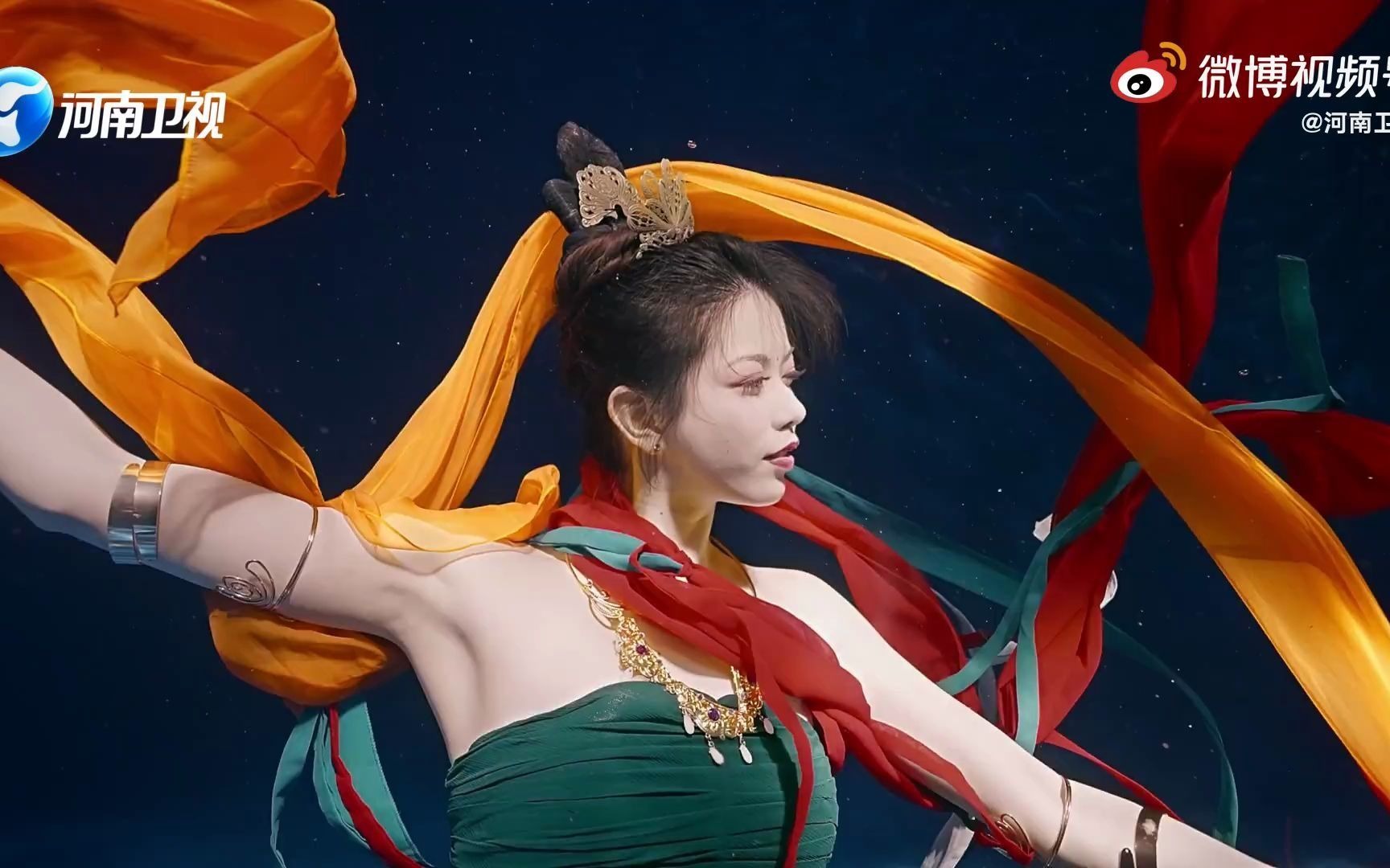 河南卫视 端午奇妙游 舞蹈 《祈》 五彩洛神 水下飞天_哔哩哔哩_bili