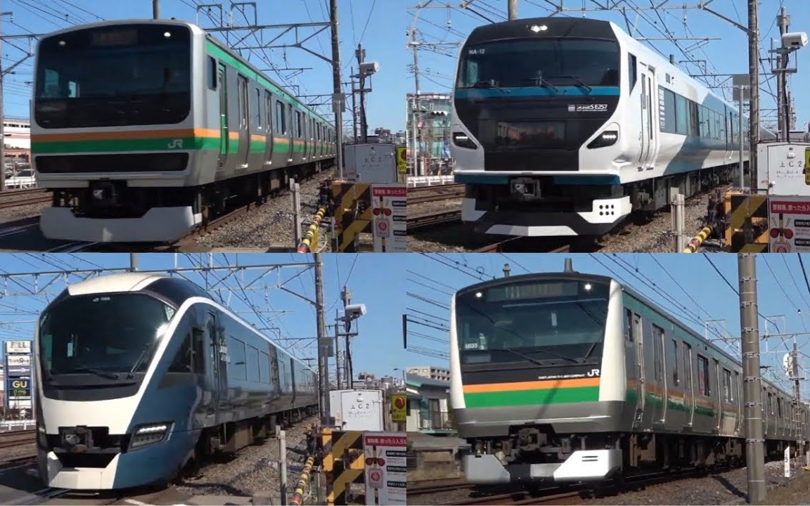 【e257系踊り子 堂々の14両編成】東海道線 速度付き高速通過集