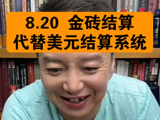 驭电人8.20 金砖结算系统十月份 将彻底代替美元结算哔哩哔哩bilibili