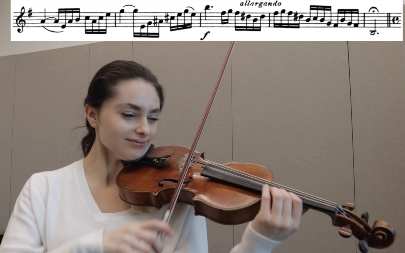 [图]Esther Abrami & 克莱斯勒-前奏曲与快板 & 小提琴 Practicing Prelude and Allegro Kreisler/Violin