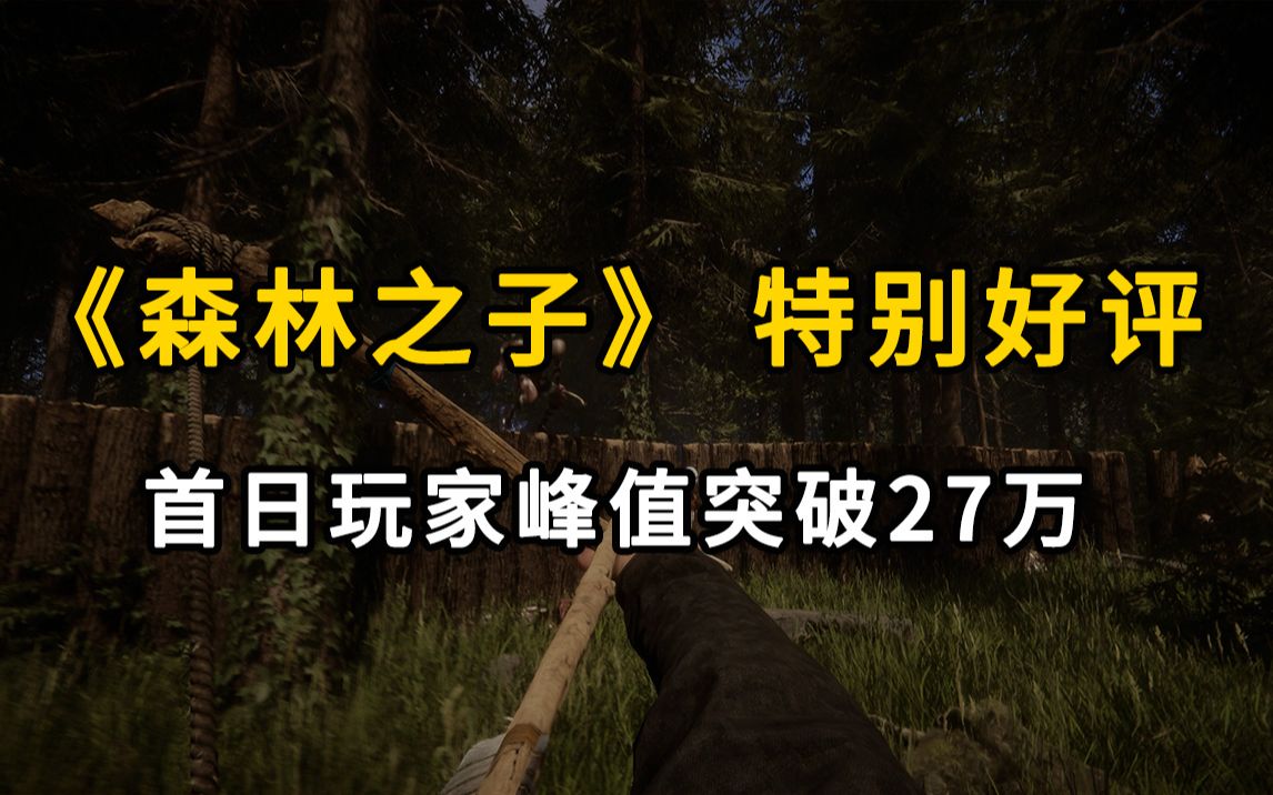 《森林之子》Steam“特别好评”!首日玩家峰值突破27万哔哩哔哩bilibili