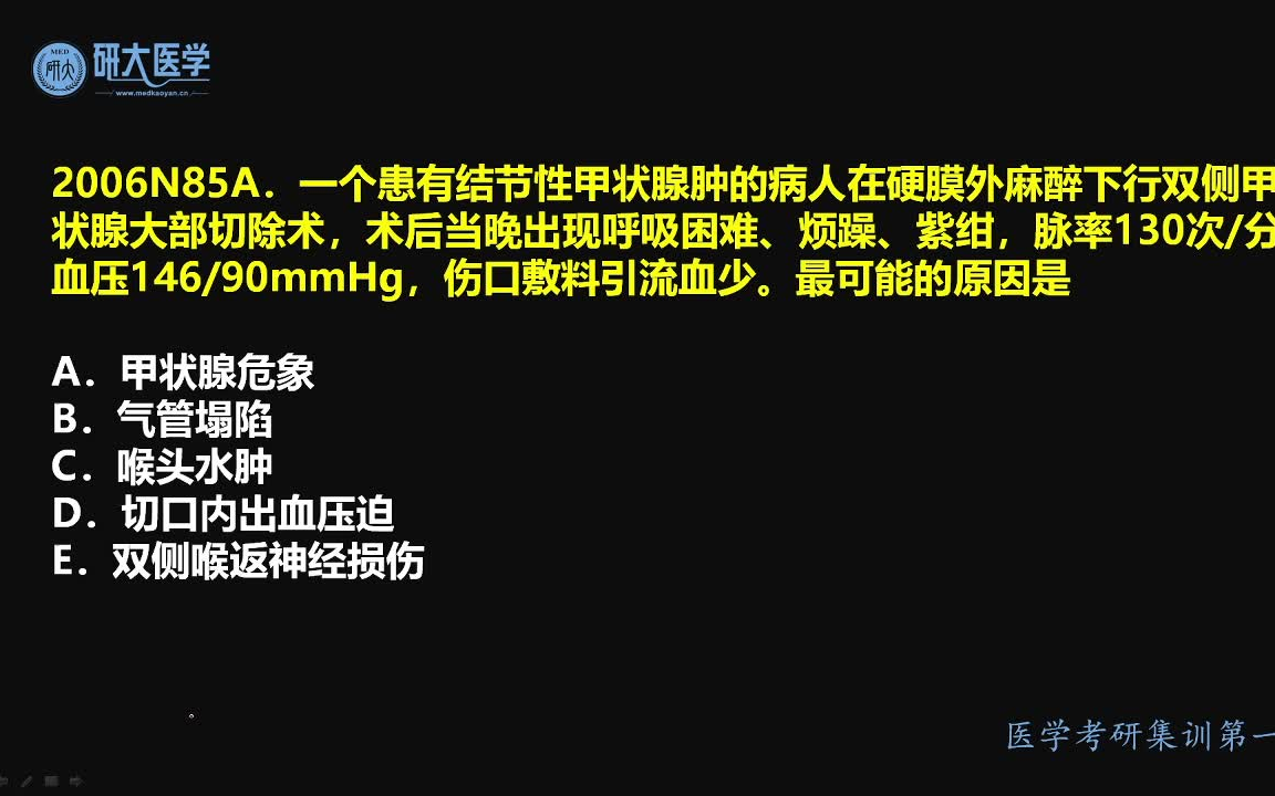 医学考研必看系列——研大西医综合历年真题解析合集哔哩哔哩bilibili