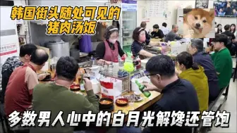 Video herunterladen: 韩国男人心中的白月光，一碗猪肉汤解馋还管饱，路边店都座无虚席