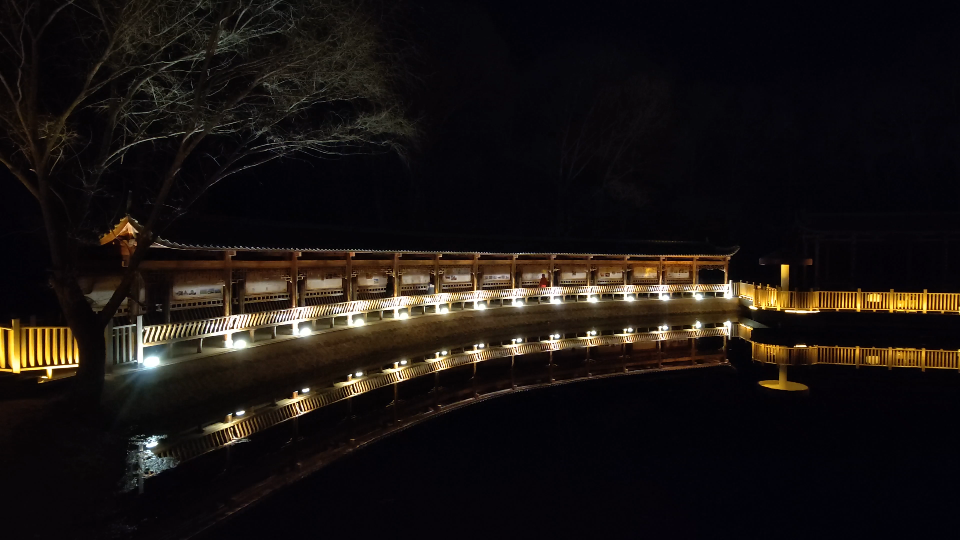 江门长廊生态园夜景图片