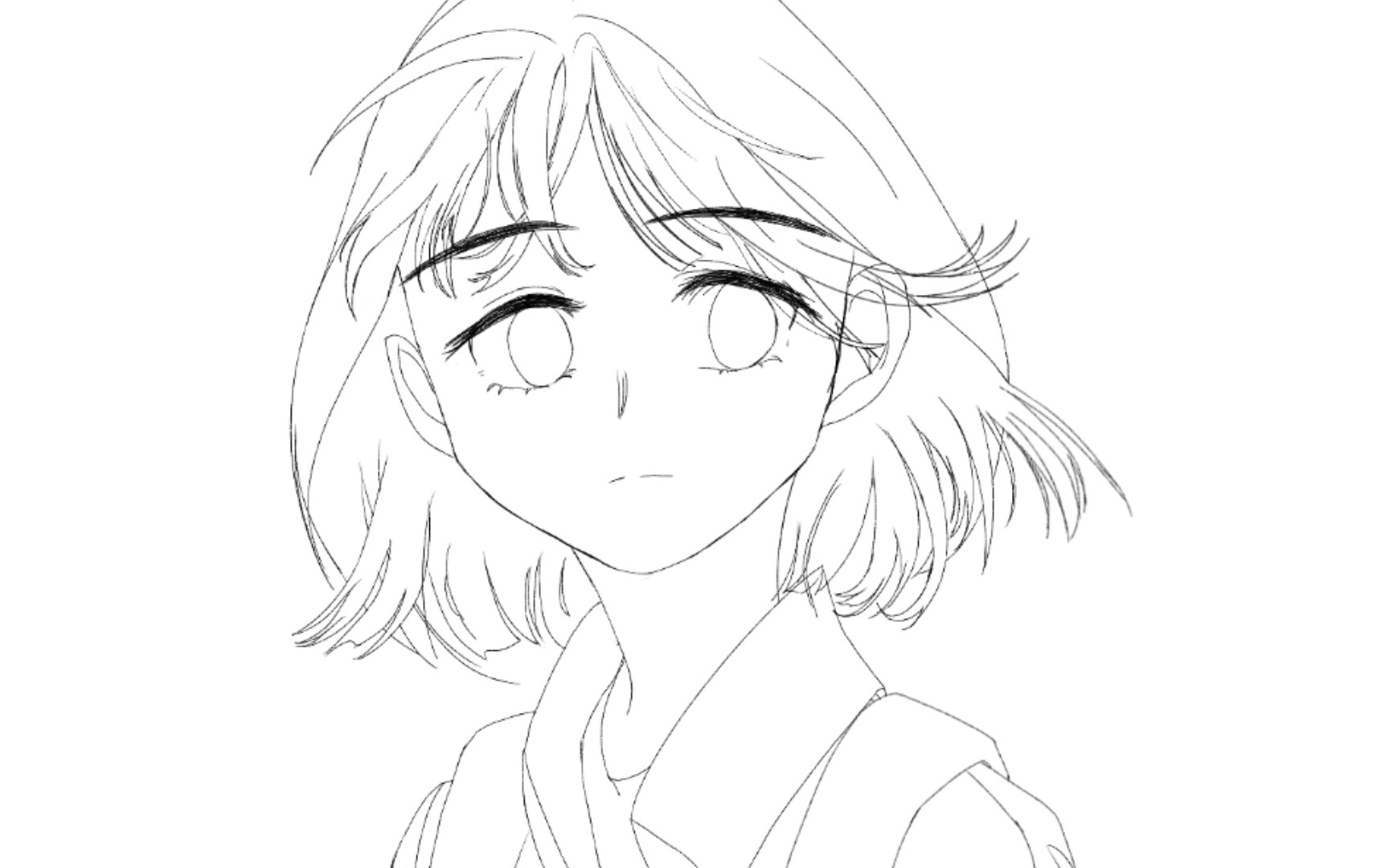 指绘试黑发谁来教我上色