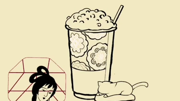 procreate绘画 茶颜悦色 今天你们喝奶茶了吗_哔哩哔哩 (゜-゜)つロ