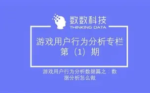 下载视频: 游戏数据分析运营求职面试职场进阶必会知识体系