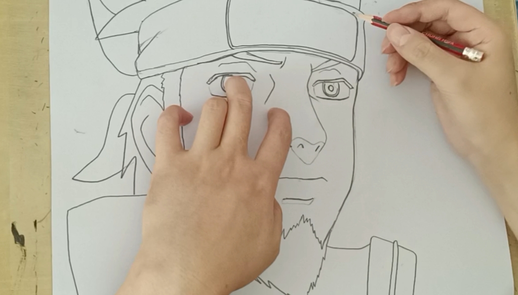 火影忍者手绘 阿斯玛