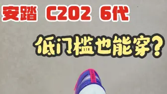 安踏的C202 6代，虽然门槛低，但不是适合所有人