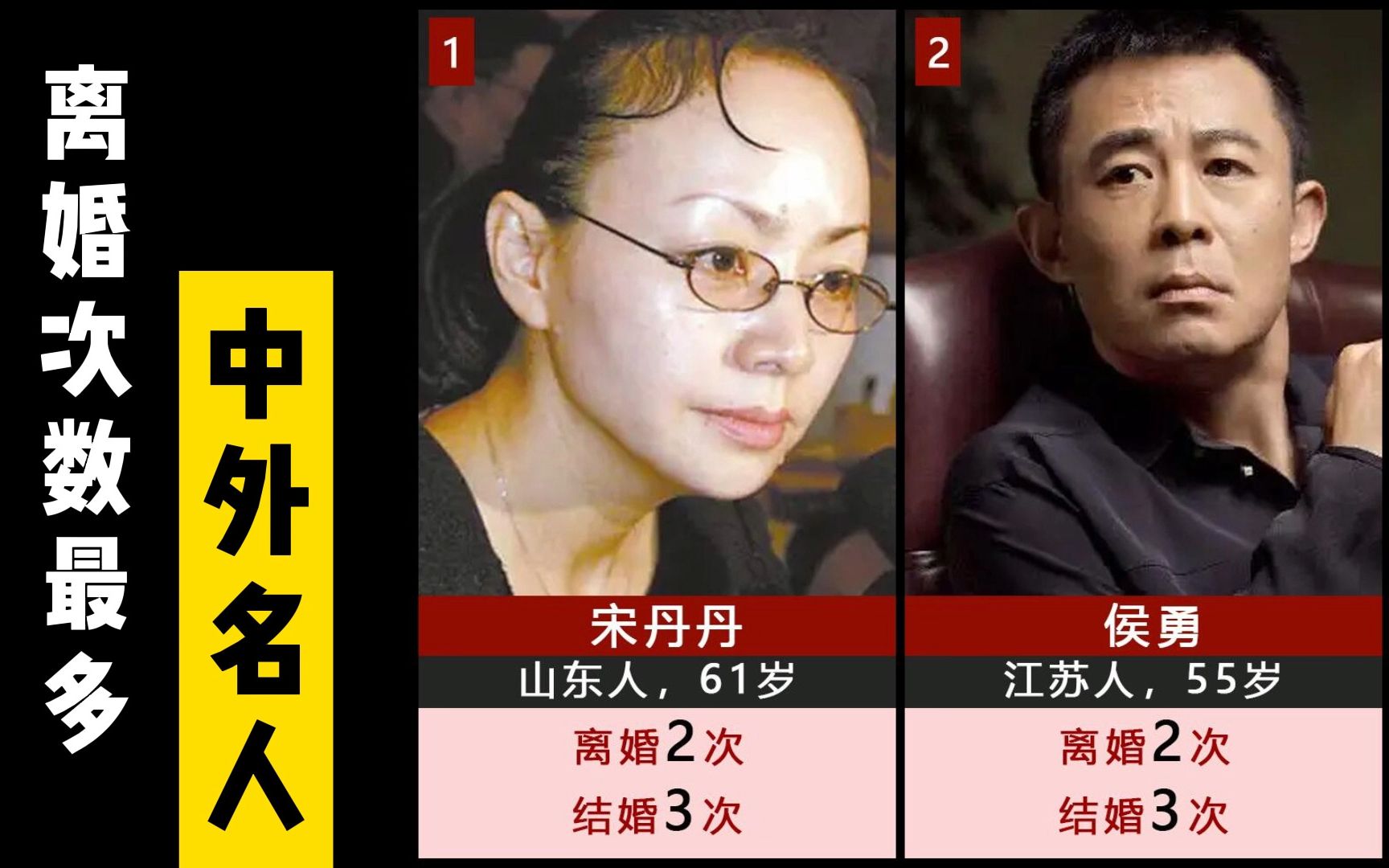 离婚次数最多的中外名人,有的明星高达8次