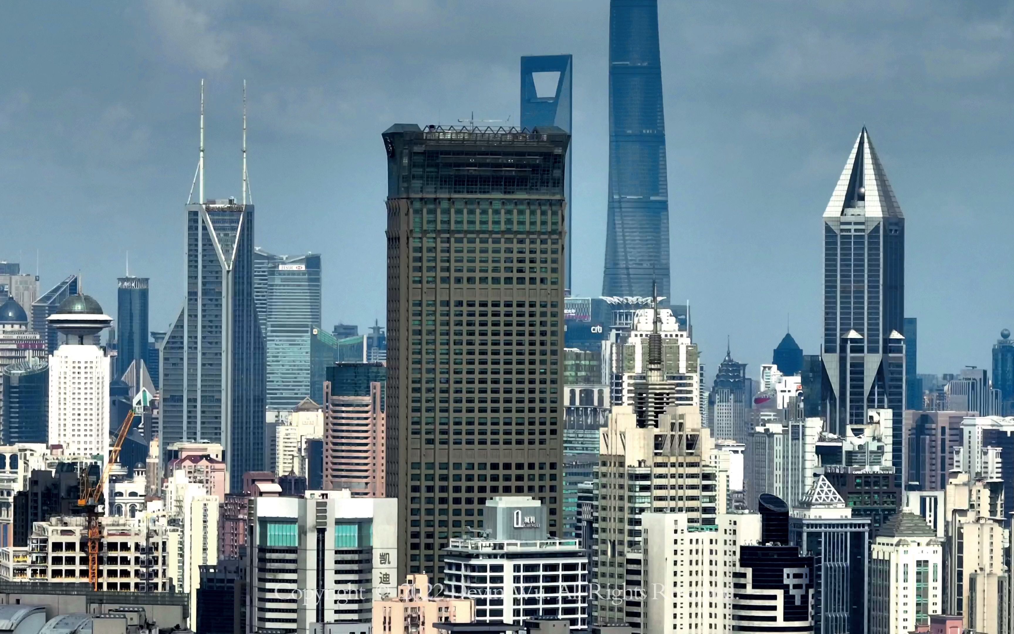 御3新固件后的7倍长焦测试 #城市风景 #航拍上海_哔哩哔哩_bilibili