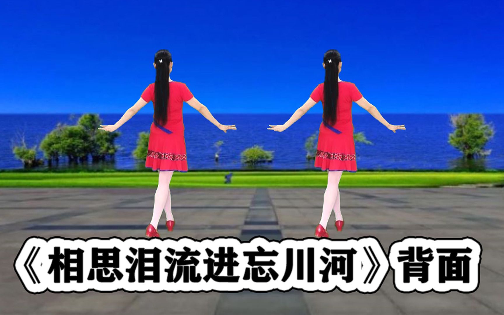 [图]精简广场舞《相思泪流进忘川河》背面好听好看更好学