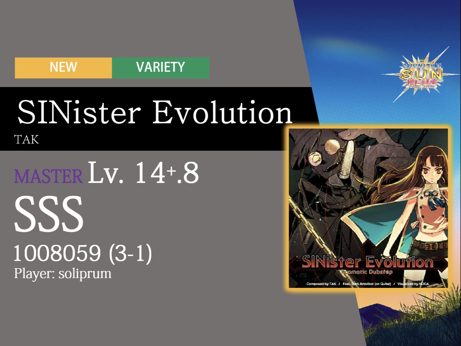 [chunithm] sinister evolution (master 14 ) sss
