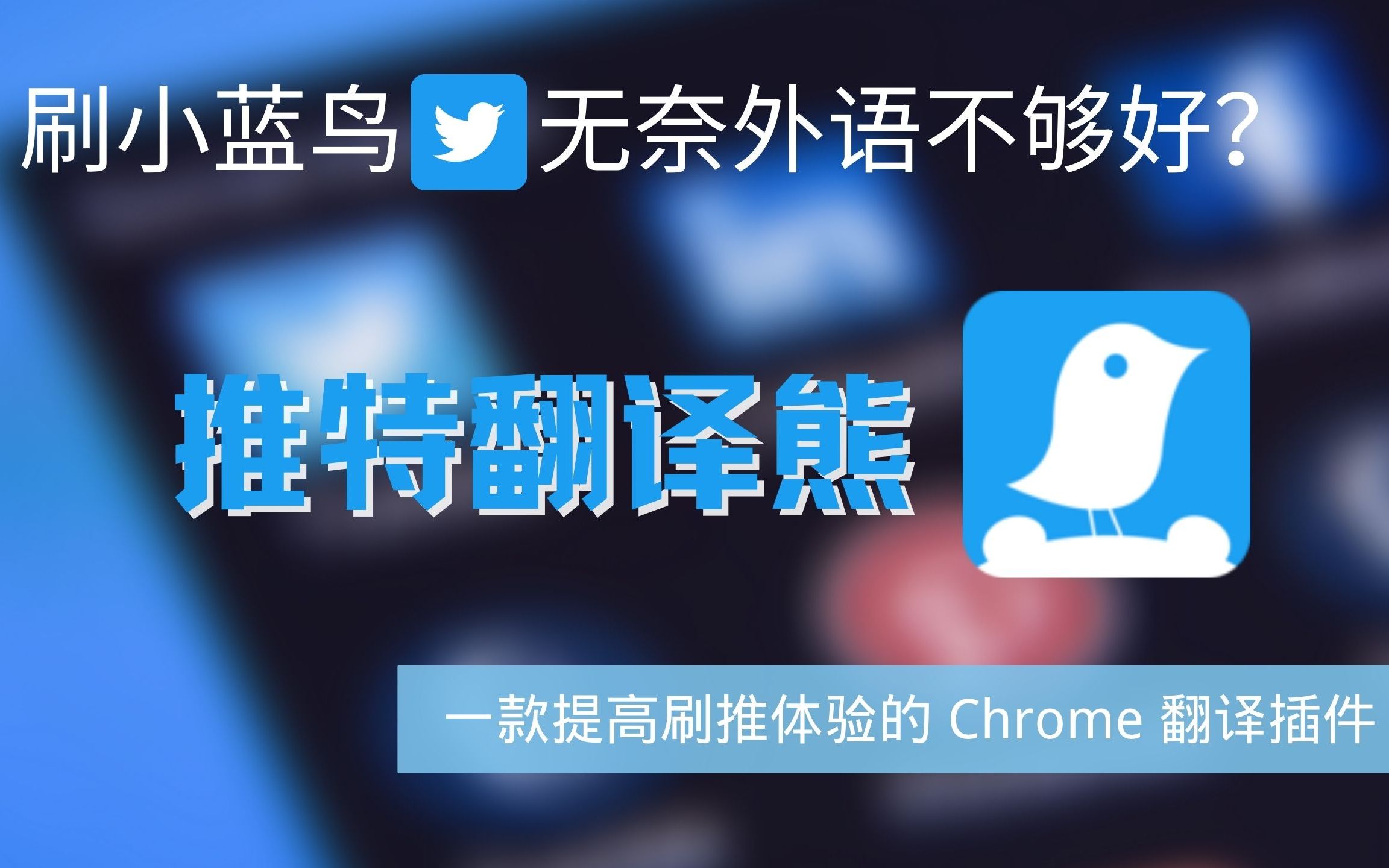 31. UP 主自己写的一款提高刷推体验的 Chrome 翻译插件:推特翻译熊哔哩哔哩bilibili