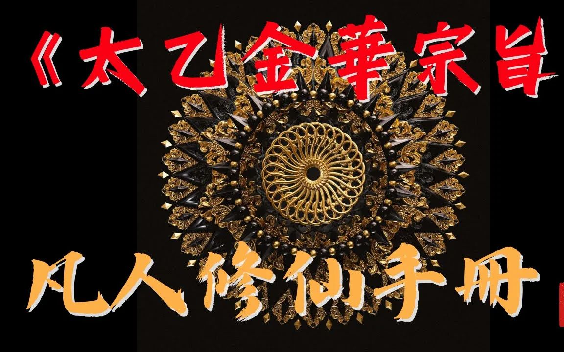 《太乙金华宗旨》白话解道家宝典|金花的秘密|修仙成道凡人手册哔哩哔哩bilibili