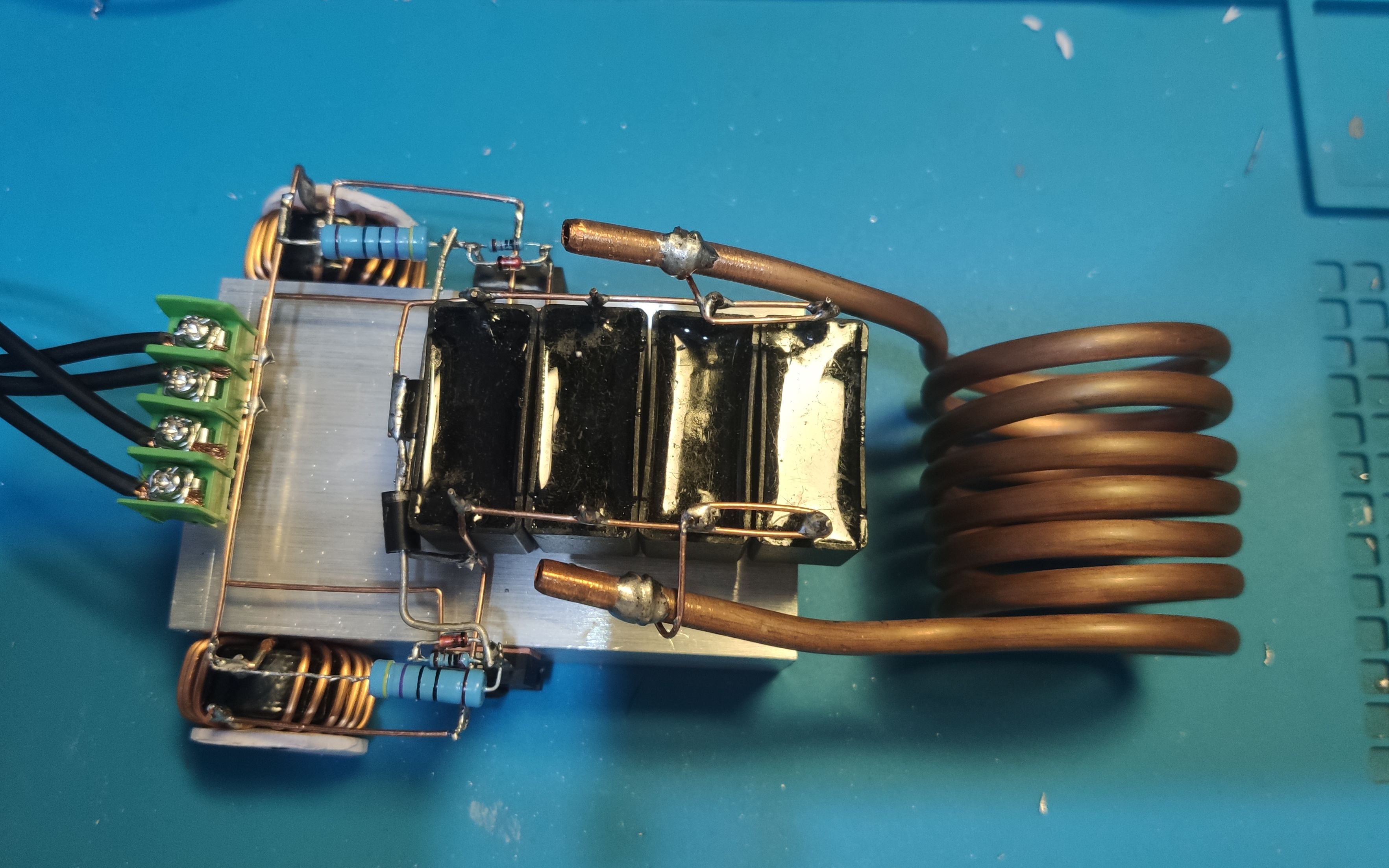 搭棚法制作zvs感应加热