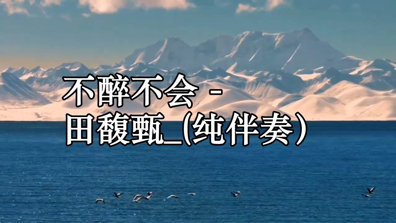 不醉不会 - 田馥甄_(纯伴奏)
