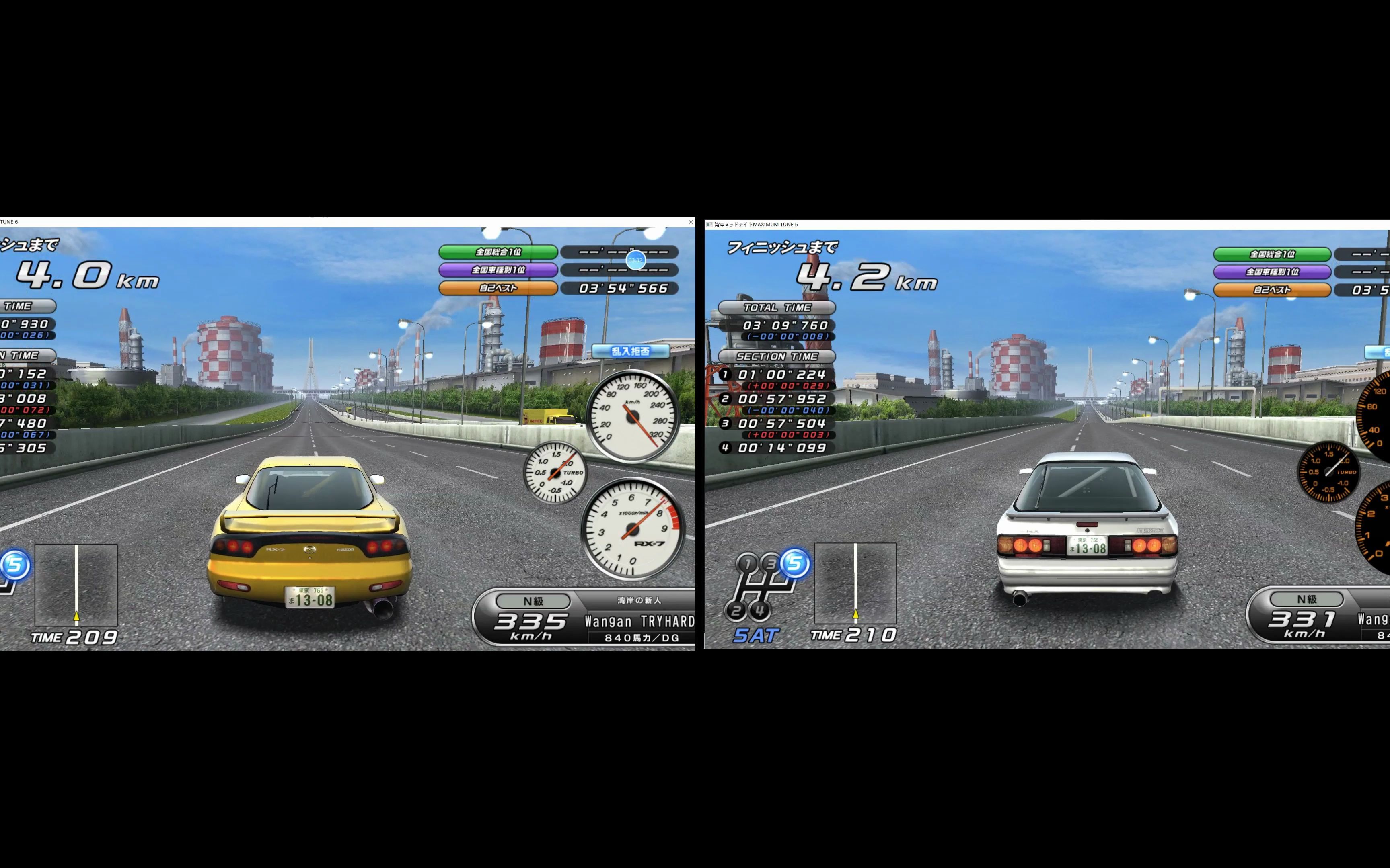 湾岸 6 pc ta挑战 转子fc/fd之战 湾岸线西行