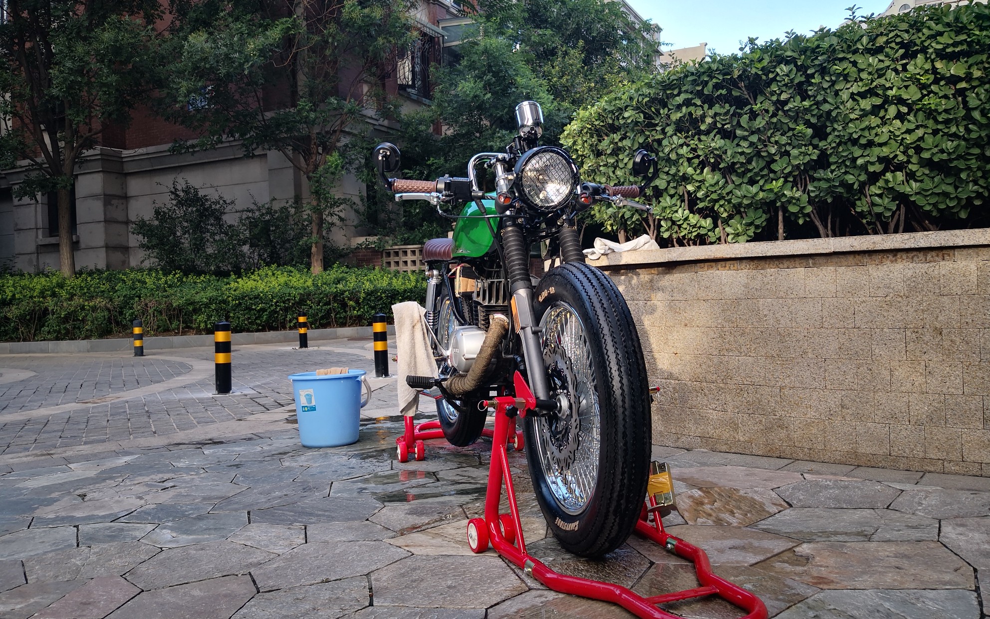 个人ax100改装复古风摩托车的一路波折