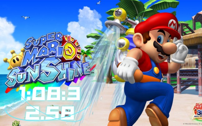 [图][tas]超级马里奥阳光速通GC Super Mario Sunshine in 1:08:32.58