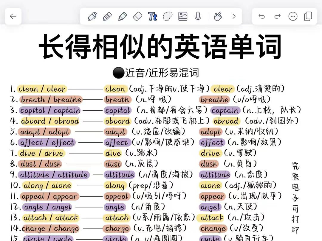 100组! 长得很相似的单词!今天一次性全消灭!哔哩哔哩bilibili