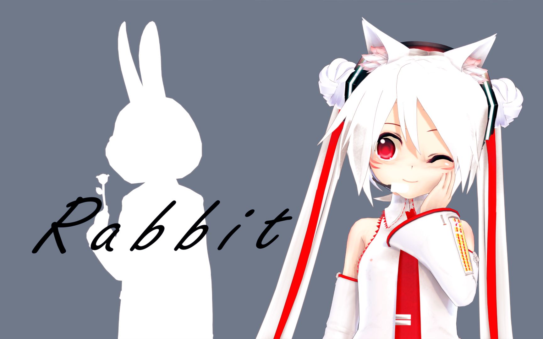 【kkvmdpv风】可爱猫耳小初音的《rabbit》