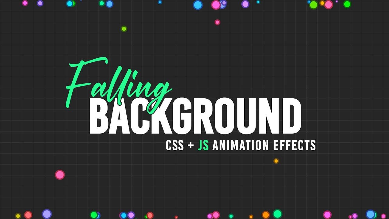 下落的 CSS 和 Javascript 背景动画效果哔哩哔哩bilibili