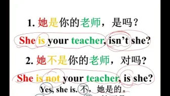英语初级语法 第26讲 反意疑问句