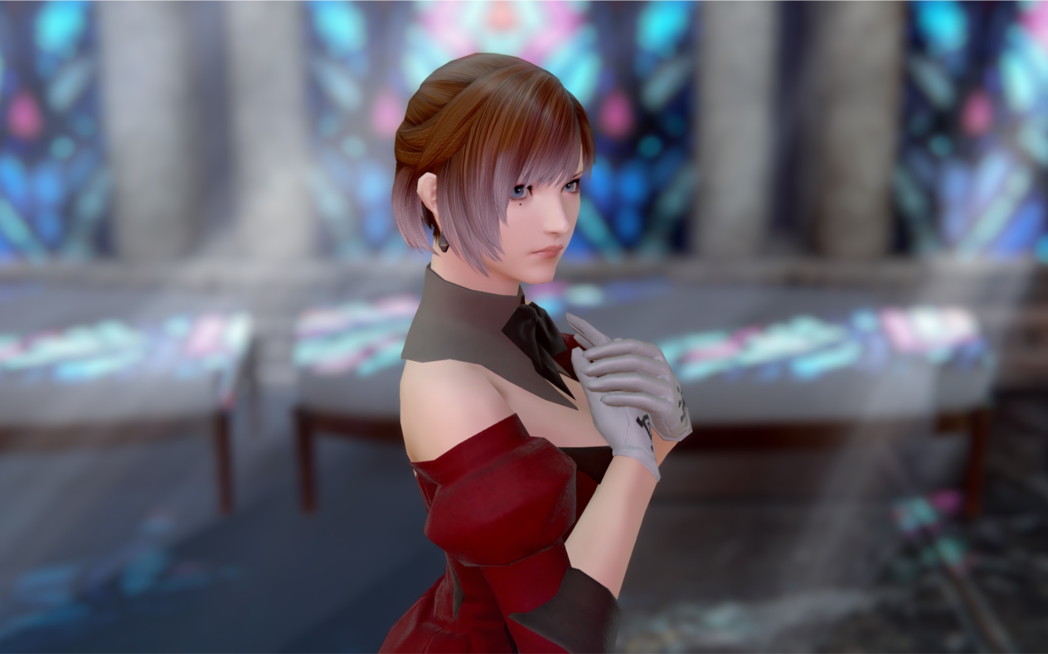 【ff14】国服5.0前,最后用benchmark确认下跑主线用的人女顺便实验win