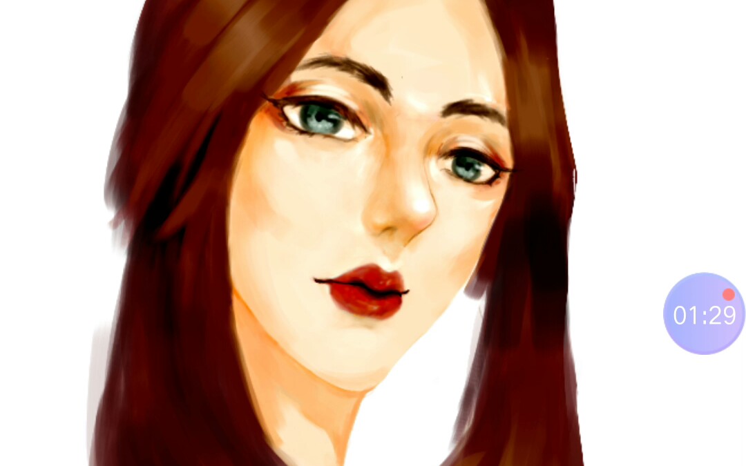 【指绘】厚涂一个美艳小姐姐~但愿有人看