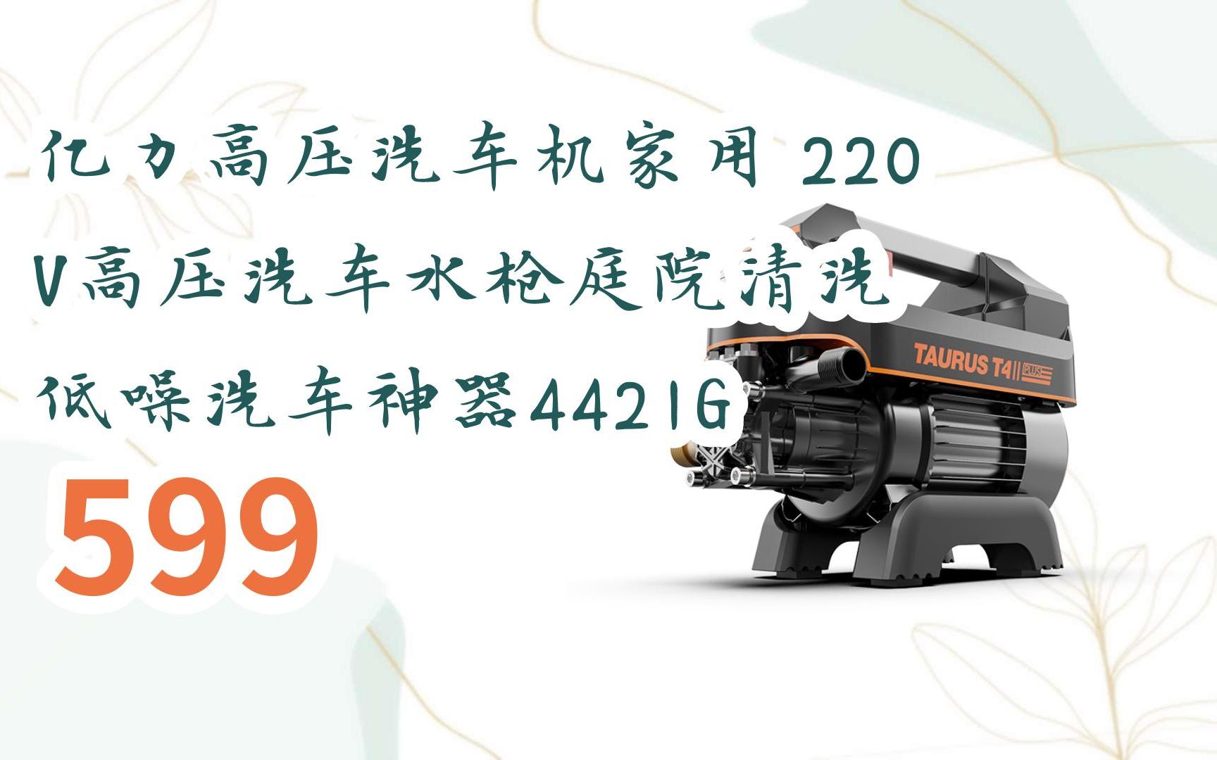 薅羊毛|亿力高压洗车机家用 220v高压洗车水枪庭院清洗 低噪洗车神器