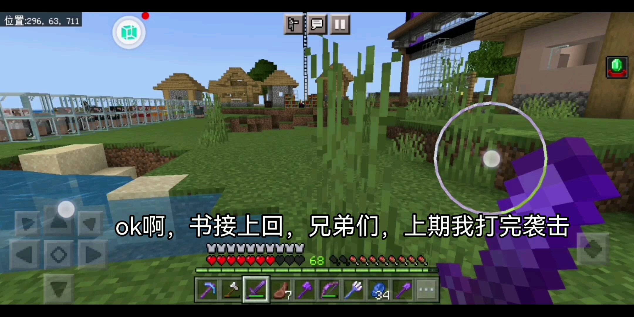 我的世界12:我合成钓鱼竿来钓鱼,我用鱼驯化猫